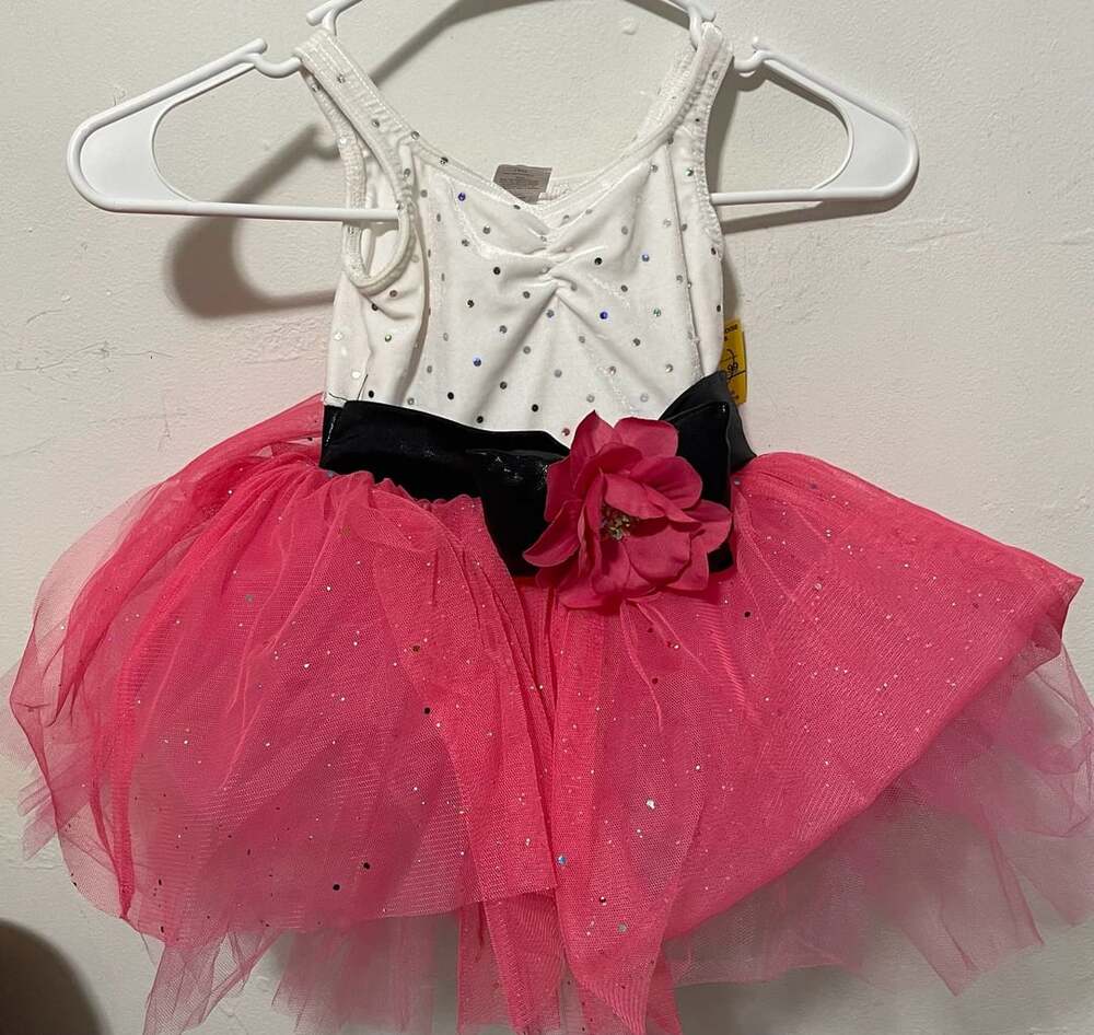 A Wish Come True Fancy Dancer Size XSC White Pink Dance Costume